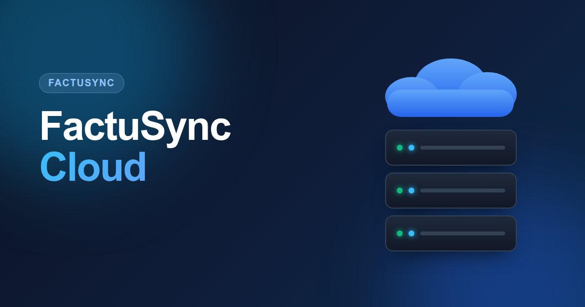 FactuSync Cloud: facturación en la nube en un servidor dedicado