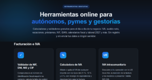 Portada de las herramientas gratuitas de FactuSync